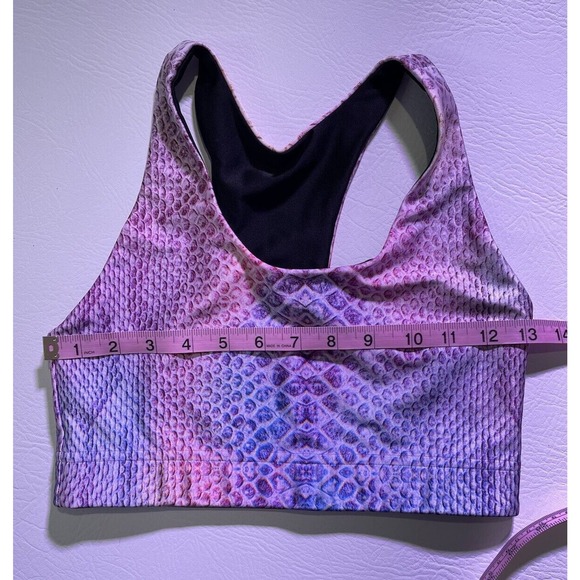 Terez Reversible Python Print Sports Bra, Small, Retail $85. NEW Without Tags. - Picture 6 of 7